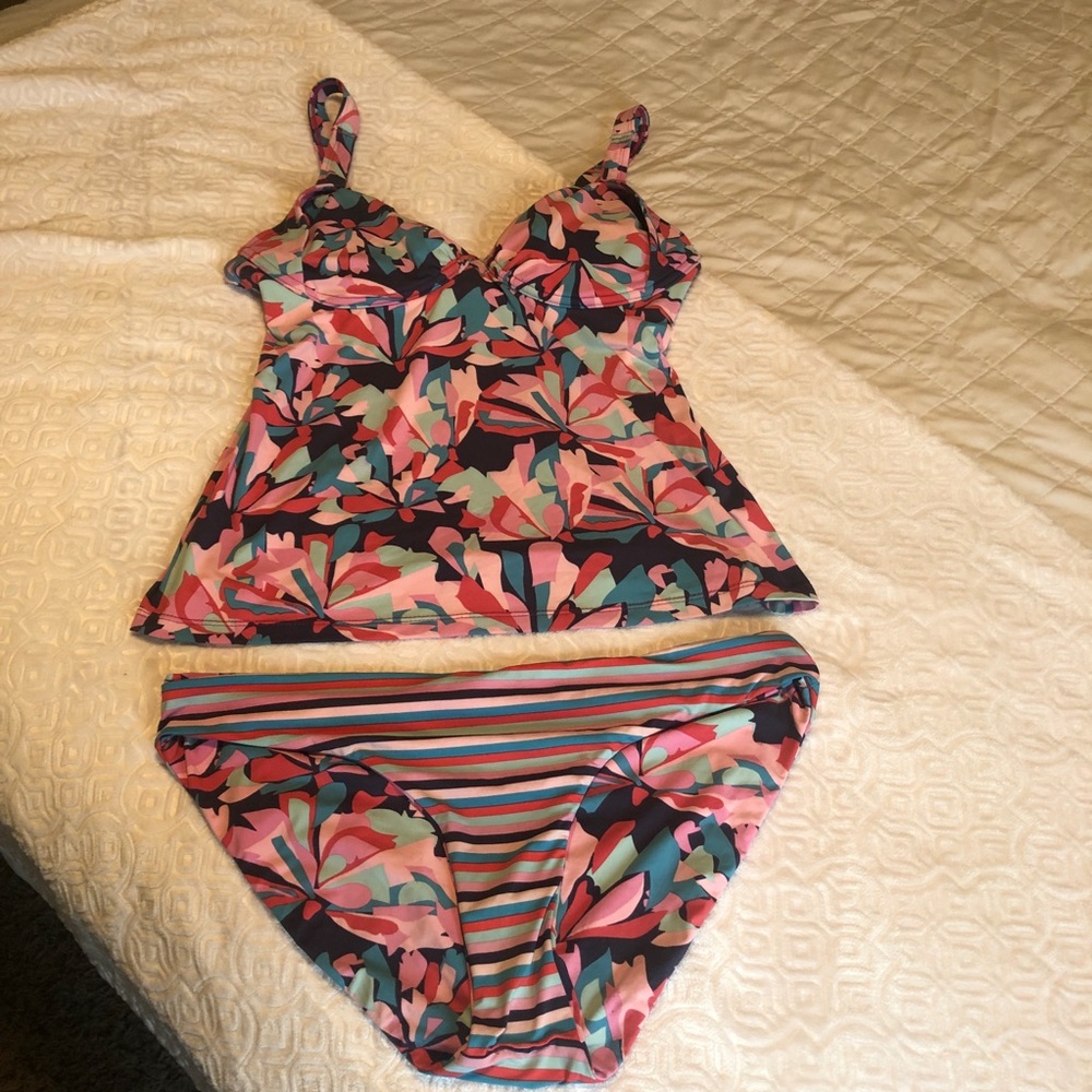 Two piece swimsuit tankini top